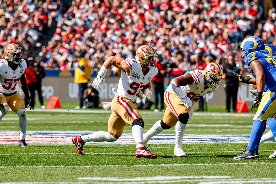 Nick Bosa missed Thursday too, and Lynch put him in the Evans bucket
