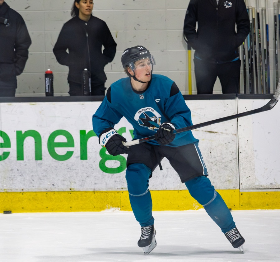 Celebrini came back from two missed games with last season's legs